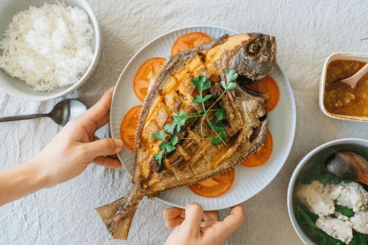 Cá chim chiên xù