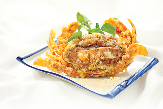 Cua Cốm chiên giòn