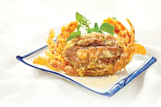 Cua Cốm chiên giòn