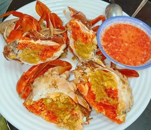 Cua gạch luộc đơn giản
