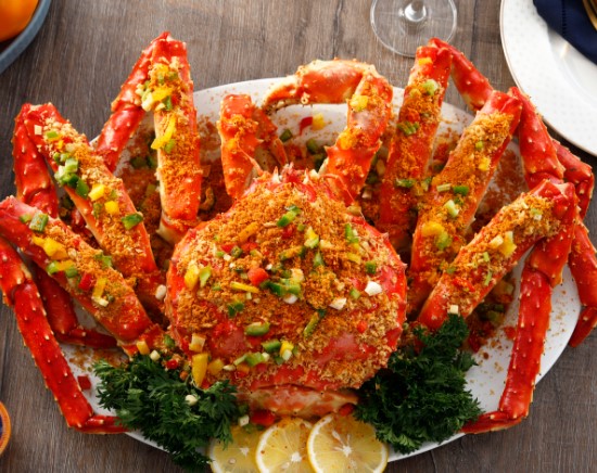 Cua hoàng đế rang muối