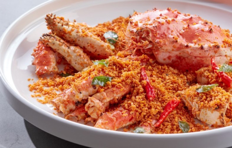 Cua hoàng đế rang muối