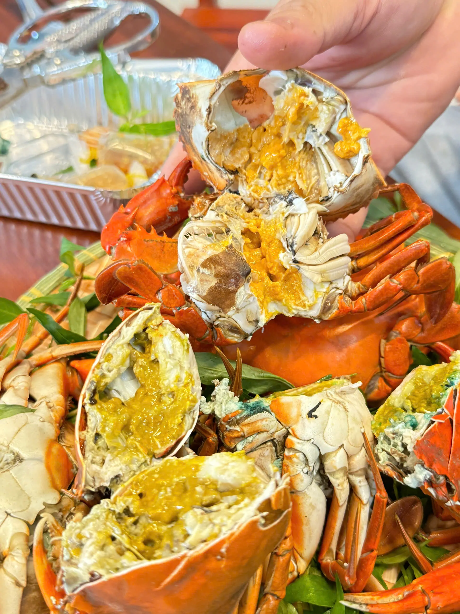 Cua Zon nướng mọi