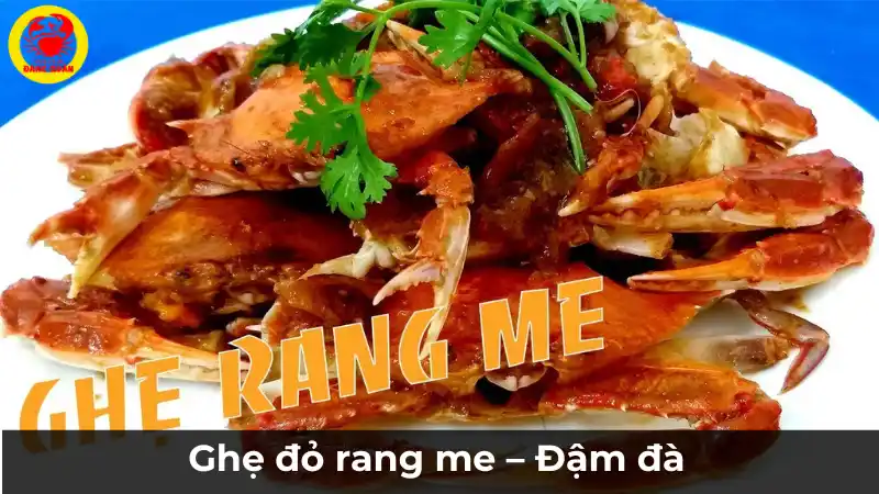 Ghẹ đỏ rang me đậm đà hương vị
