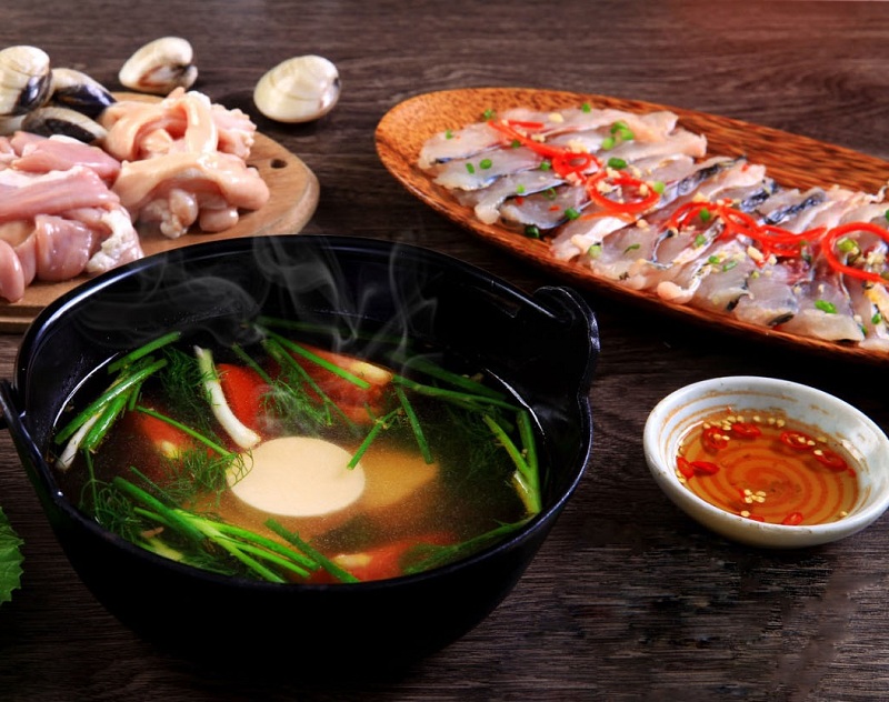 Lẩu cá chép giòn