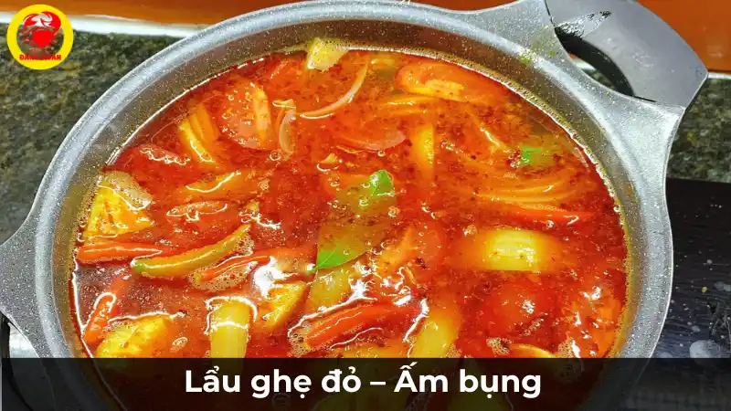 Lẩu ghẹ đỏ - Món ăn ấm bụng và bổ dưỡng