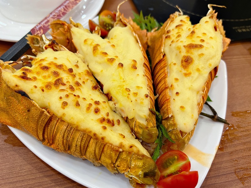 Tôm mũ ni nướng phô mai Tôm mũ ni nướng phô mai