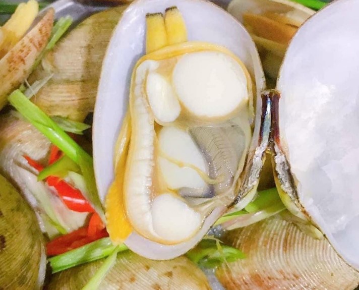 Ngao 2 còi hấp sả