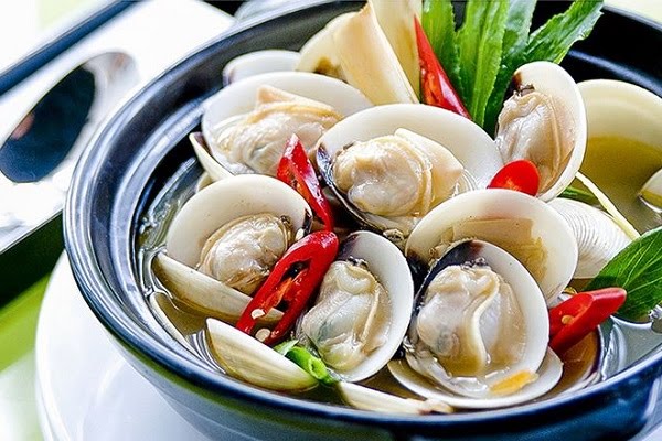 Nghêu hấp thái