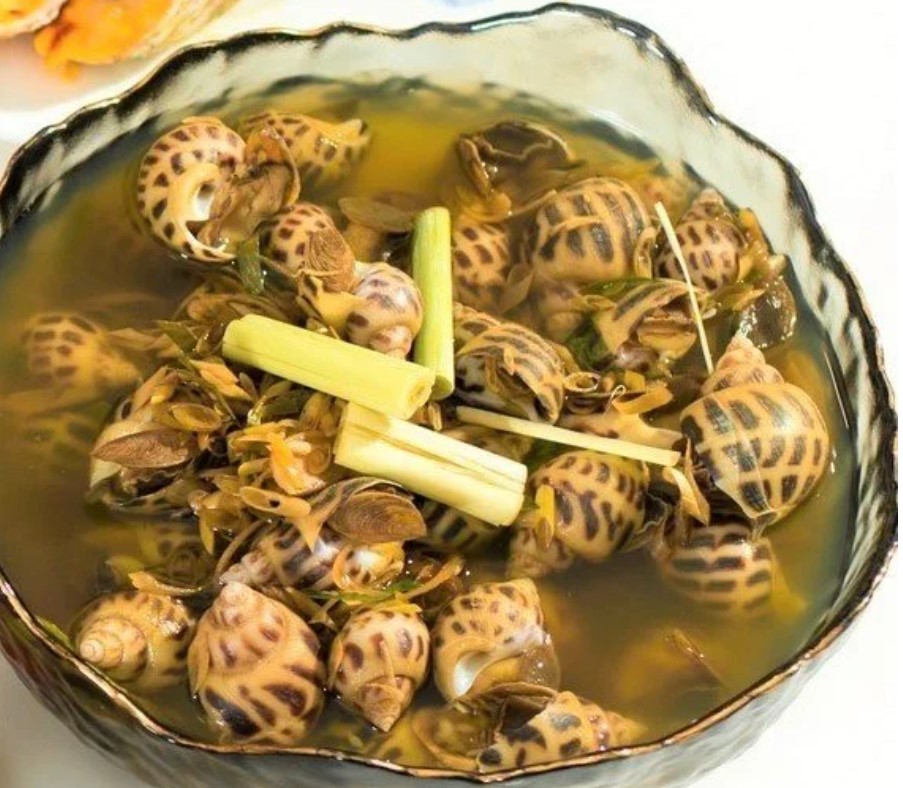 Ốc hương luộc sả