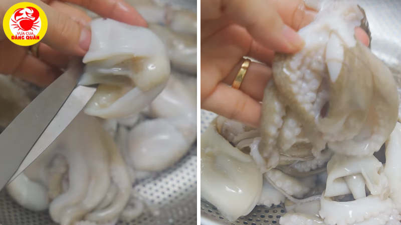 Sơ chế bạch tuộc