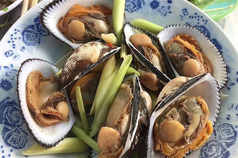 Sò dẹo hấp sả Sò dẹo hấp sả