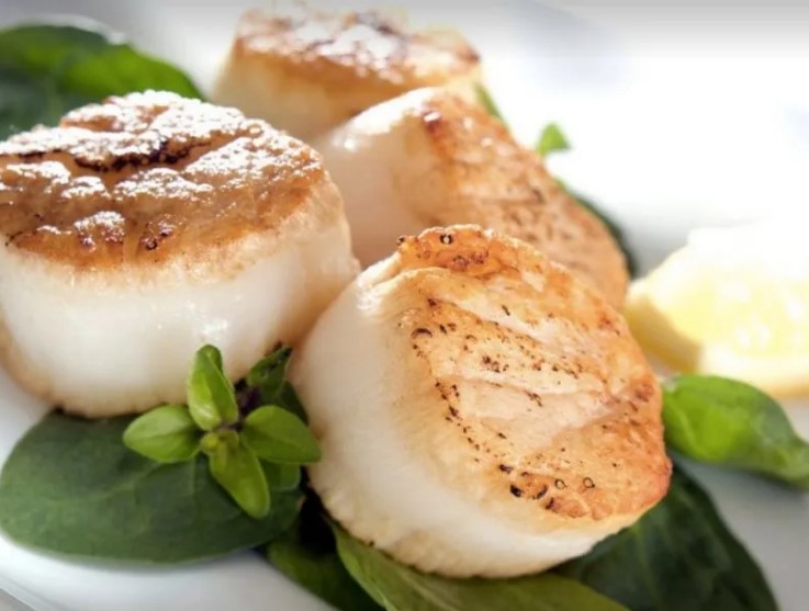 Sò điệp Nhật sống áp chảo