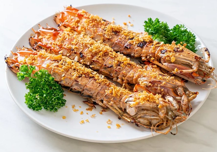 Tôm tích cháy tỏi