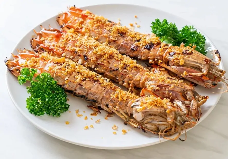 Tôm tích cháy tỏi