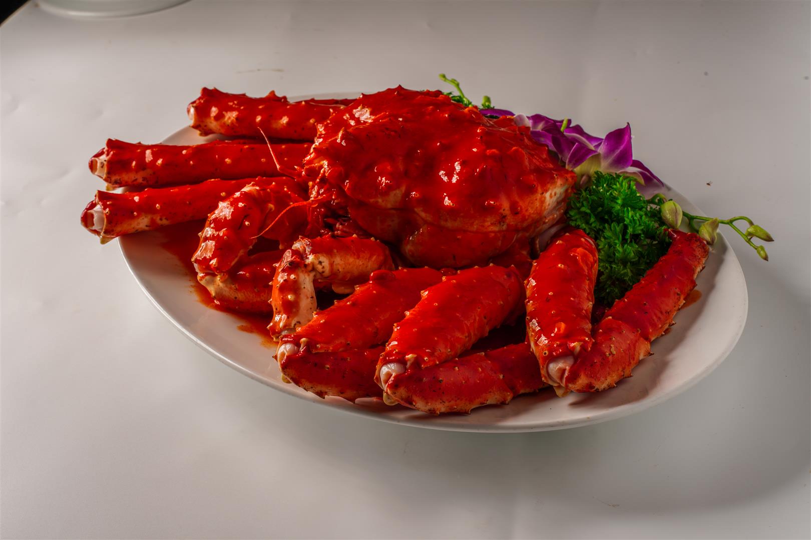 Cua hoàng đế sốt Singapore Cua hoàng đế sốt Singapore