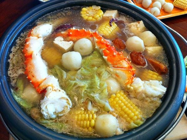 Thành phẩm món lẩu cua hoàng đế Thành phẩm món lẩu cua hoàng đế