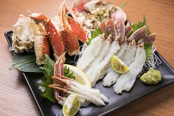 Sashimi cua hoàng đế thượng hạng