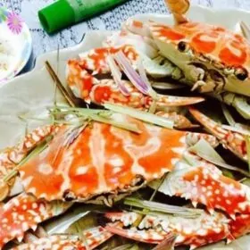Thành phẩm món ghẹ xanh hấp