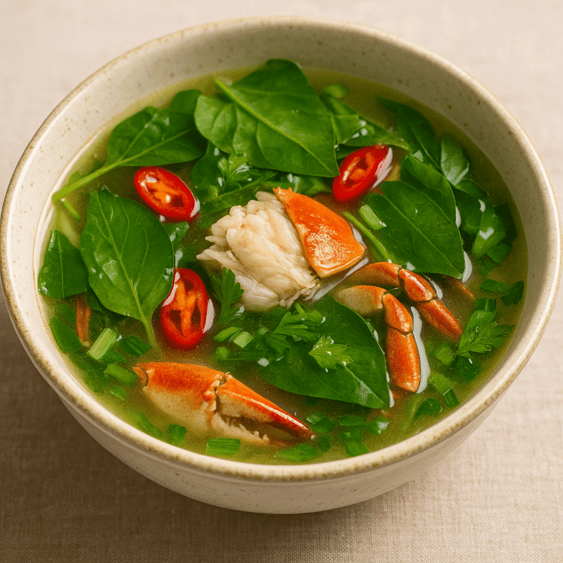 Canh cua đá lá giang