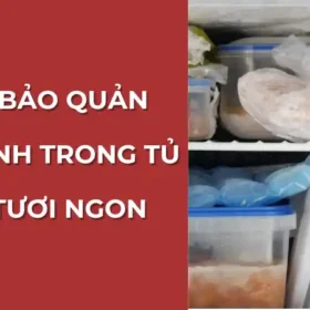 Cách bảo quản ghẹ xanh tươi ngon trong tủ lạnh