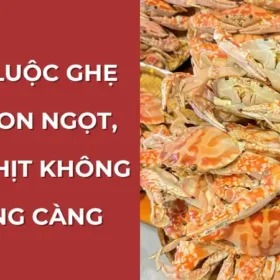 Cách luộc ghẹ đỏ ngon ngọt, chắc thịt không bị rụng càng