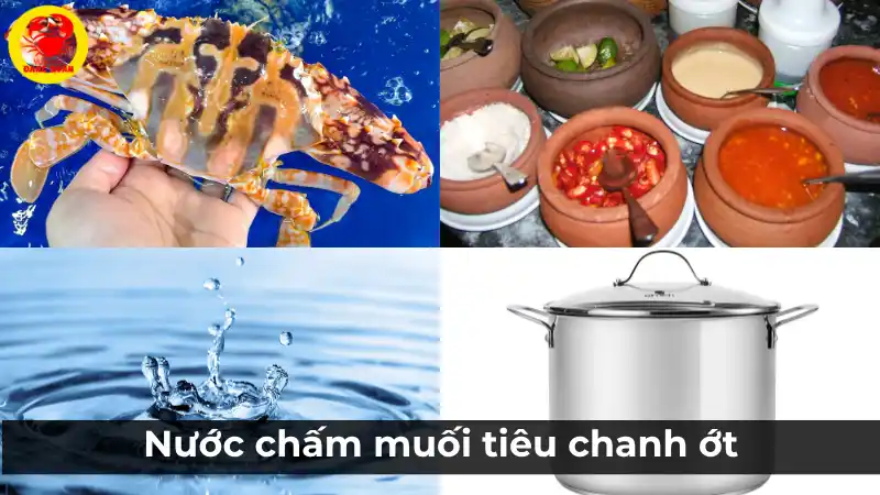 Chuẩn bị đầy đủ cho món ghẹ đỏ hấp tươi ngon