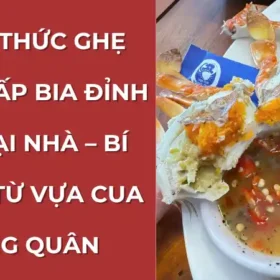 Công thức ghẹ xanh hấp bia ngon chuẩn vị, minh họa bằng hình ảnh đĩa ghẹ chín đỏ au, ăn kèm nước chấm hải sản
