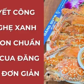 Công thức ghẹ xanh hấp ngon chuẩn vị, minh họa bằng hình ảnh đĩa ghẹ chín đỏ au, thịt chắc, ăn kèm nước chấm.