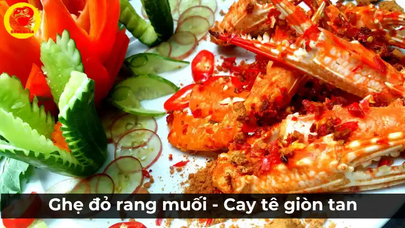 Ghẹ đỏ rang muối Hồng Kông cay tê giòn tan