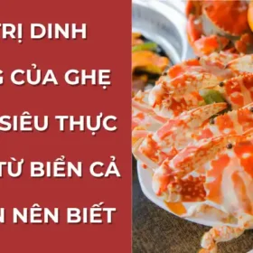 Giá trị dinh dưỡng của ghẹ xanh được thể hiện qua đĩa ghẹ hấp đỏ au, thịt trắng ngần, giàu protein và Omega-3