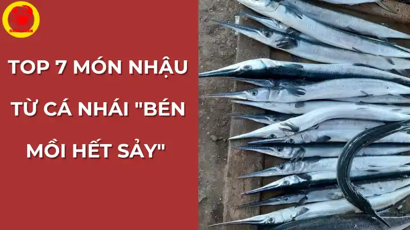 Khô cá nhái một nắng, một trong những món nhậu từ cá nhái ngon nhất