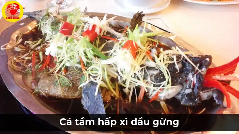 Cá tầm hấp xì dầu gừng: Món ngon an toàn cho bà bầu.