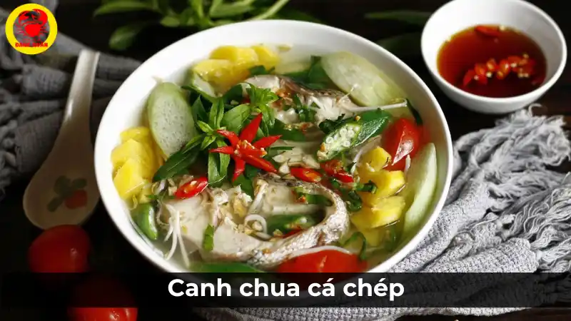 Món canh chua cá chép thơm ngon, chua thanh