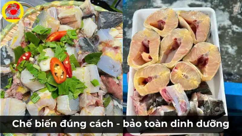 Chế biến cá tầm đúng cách để bảo toàn dinh dưỡng và hương vị.