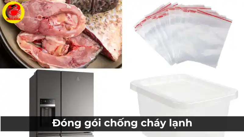 Đóng gói cá chép chống cháy lạnh bằng túi zip/hút chân không