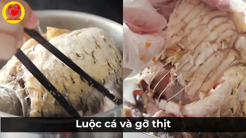 Hướng dẫn luộc cá chép và gỡ thịt để nấu cháo