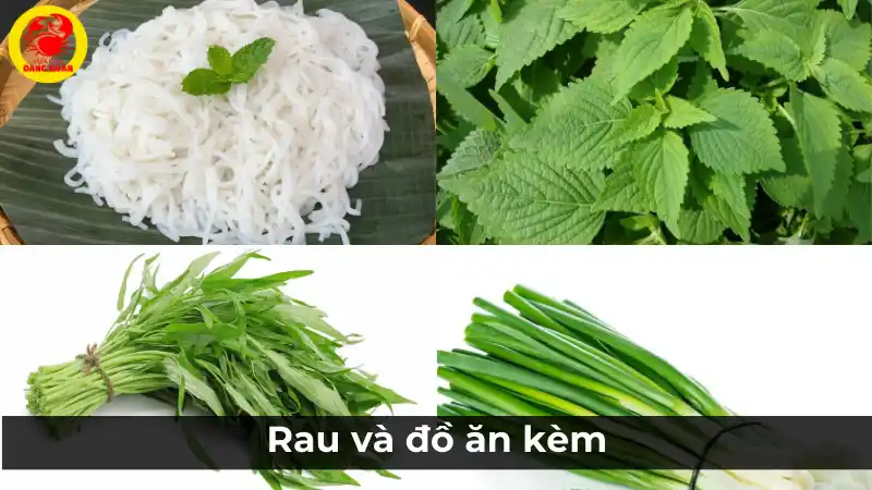 Rau và đồ ăn kèm cho lẩu cá tầm măng chua