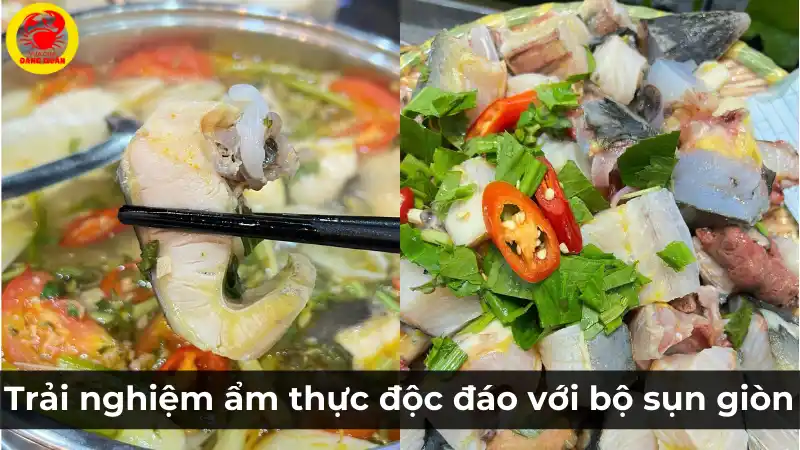 Trải nghiệm ẩm thực độc đáo với gỏi cá tầm tươi ngon
