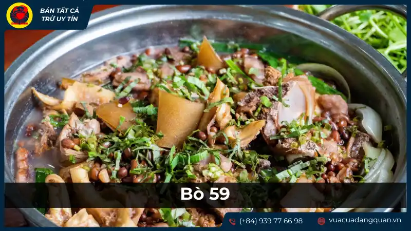 Món bò 59 thơm ngon, đậm đà