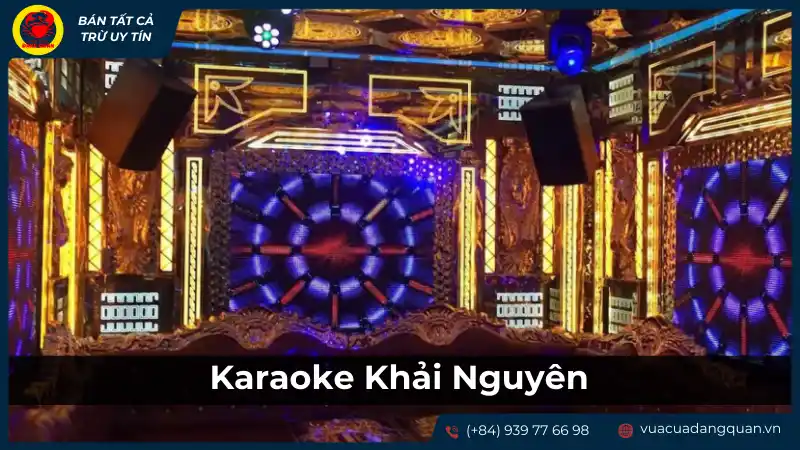 Không gian phòng karaoke đẳng cấp, có sân khấu hoành tráng tại Karaoke Khải Nguyên