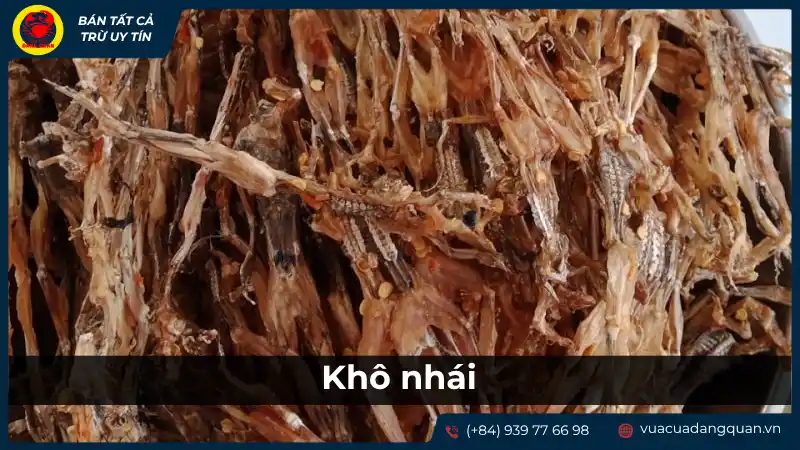 Khô nhái (vũ nữ chân dài) được phơi khô, một đặc sản độc đáo của Cần Thơ