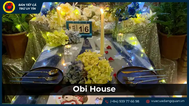 Không gian ấm cúng và thân thiện của Obi House, một địa điểm đặt tiệc sinh nhật ở Cần Thơ