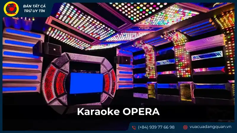 Không gian phòng karaoke đẳng cấp, có sân khấu hoành tráng tại Karaoke Opera