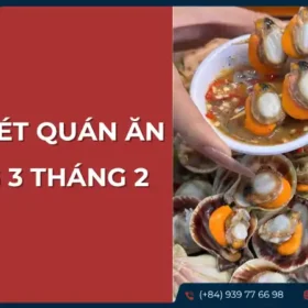 Quán ăn Dương 3 Thắng với các món ăn vặt như trứng cút lộn, ốc