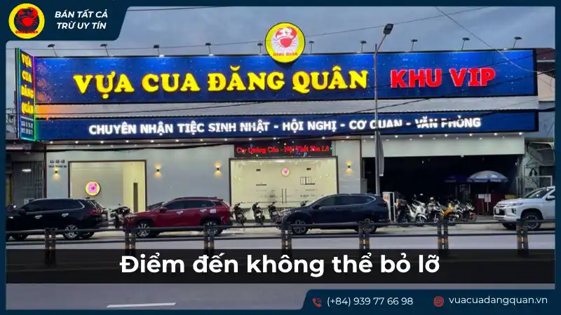Mặt tiền Vựa Cua Đặng Quân tại Cần Thơ