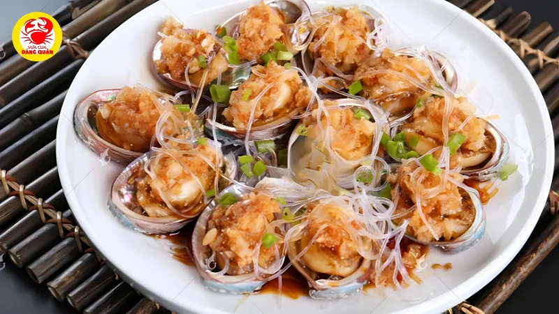 Cách làm bào ngư hấp tỏi với miến