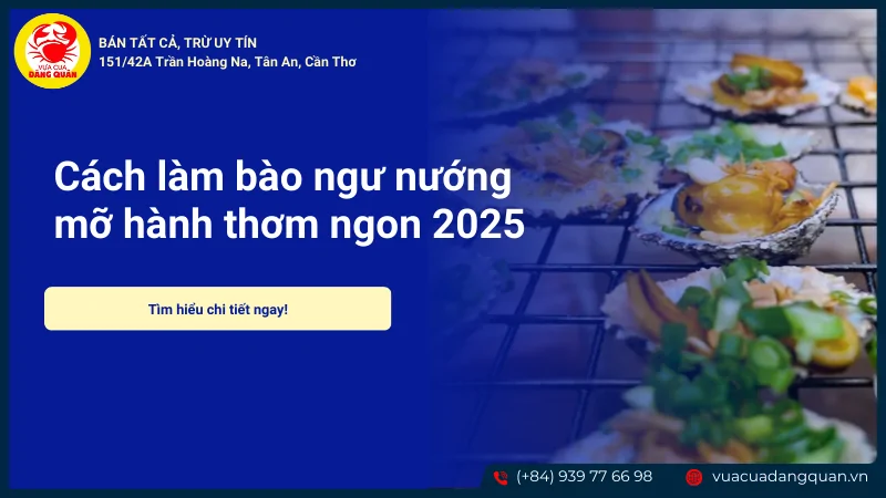 Bào ngư nướng mỡ hành