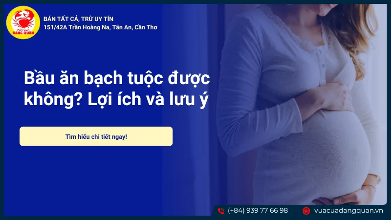 Bầu ăn bạch tuộc được không
