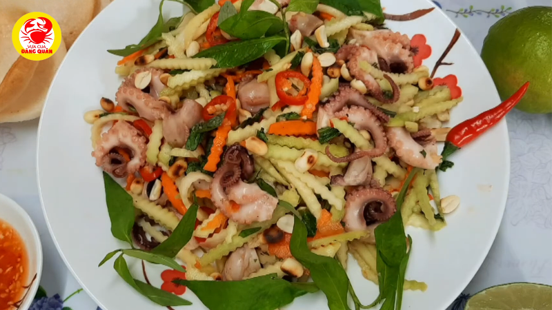 Cách làm gỏi bạch tuộc kiểu Thái